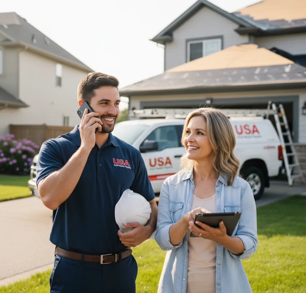 USA Roof Repair Experts customer support in Monee